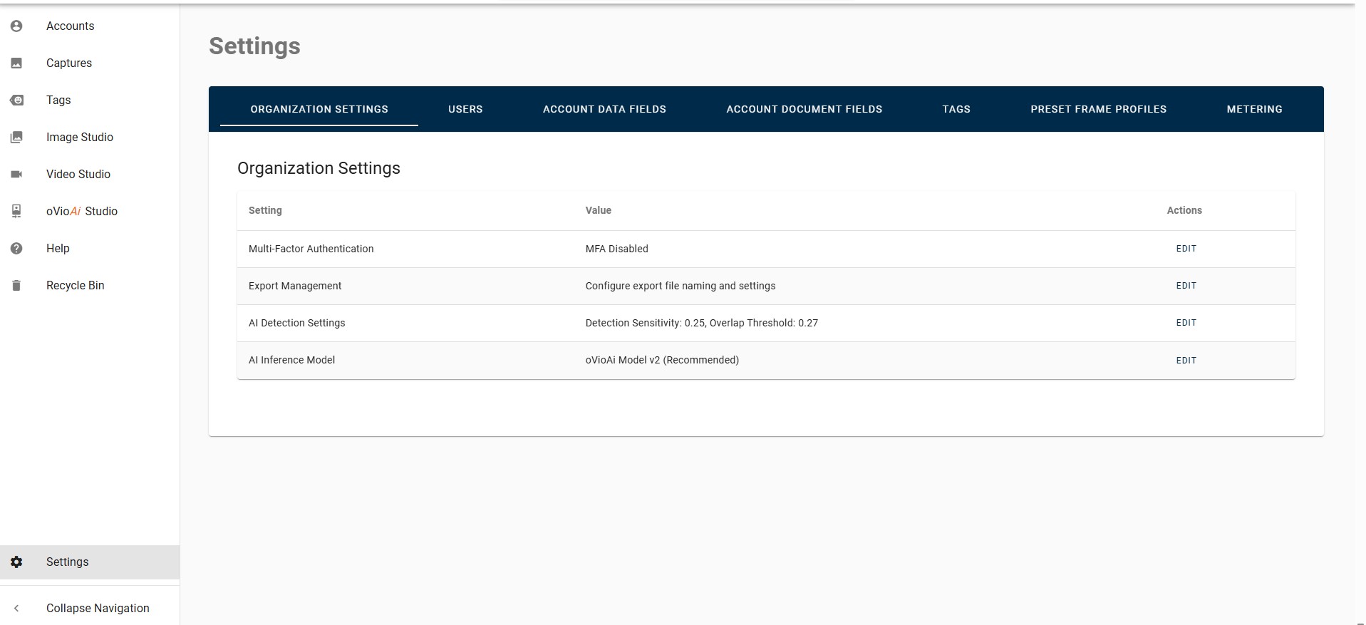 Workshop Organization Settings